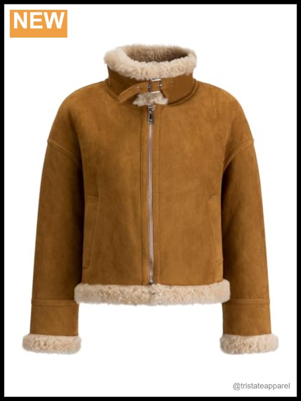 Wool Lined Faux Leather Bomber Jacket Winter Aviator Coat